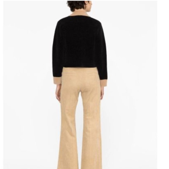 SANDRO embossed-button knit cardigan - Black - Picture 4 of 10